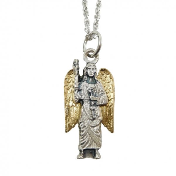 大天使聖ミカエルのイタリア製メダイネックレス
