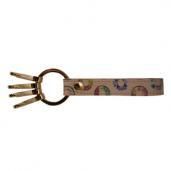VINTAGE LABEL LEATHER KEY STRAP