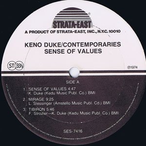 KENO DUKE-CONTEMPORARIES / SENCE OF VALUES - Online Record Shop