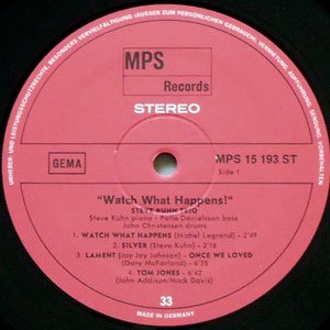 大勧め STEVE KUHN TRIO / WATCH WHAT HAPPENS! ジャズ一般