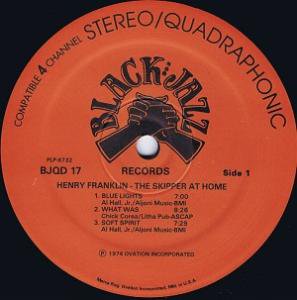 HENRY FRANKLIN / THE SKIPPER AT HOME - Online Record Shop