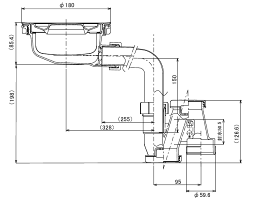 サンライフ ～ＳｕｎＬｉｆｅ～ 丸一製 キッチン用排水トラップ KIT