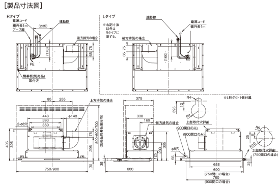 サンライフ ～ＳｕｎＬｉｆｅ～ 富士工業製レンジフード LNRL-EC-901