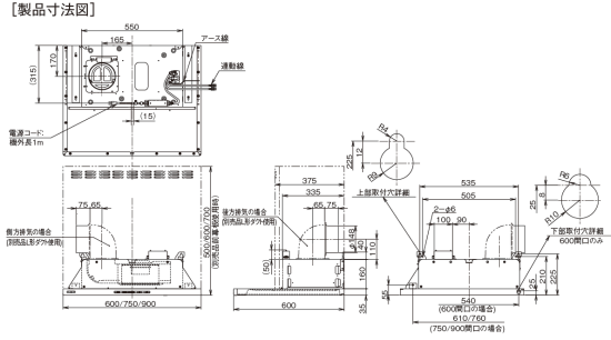サンライフ ～ＳｕｎＬｉｆｅ～ 富士工業製レンジフード SERL-EC-901