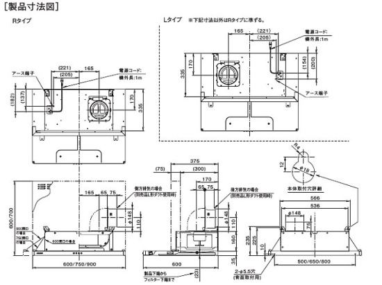 サンライフ ～ＳｕｎＬｉｆｅ～ 富士工業製レンジフード ASR-3A-602