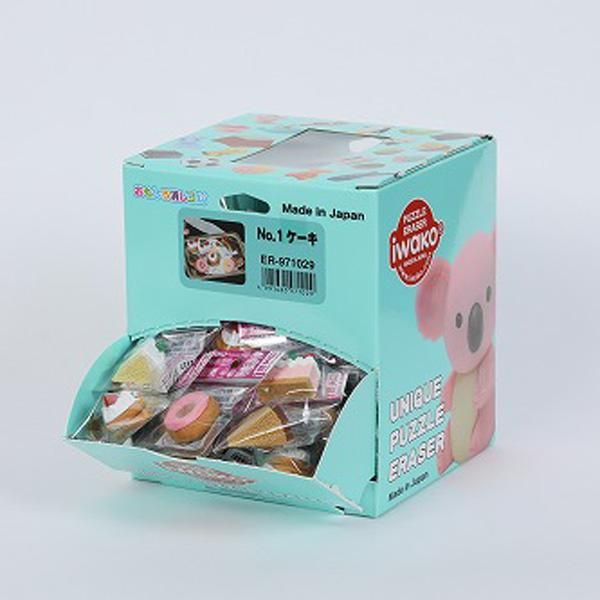 昭和レトロ ケーキ消しゴム レア 四角ショート　ファンシー JP80年代ファンシー文具♡ケーキ消しゴム・Cake Eraser Vintage