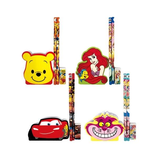 新商品 ダイカットメモ4点セット ディズニー ダイカットメモ4点文具セット2（単価￥52）25入