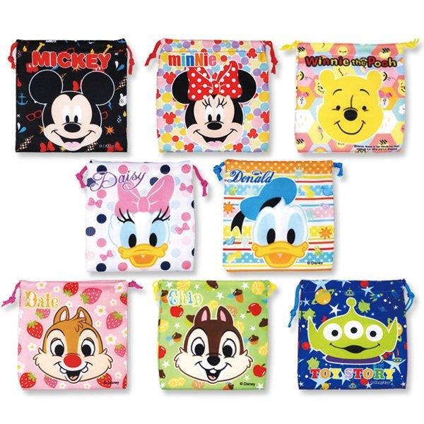 ディズニー 顔柄巾着袋（単価￥58）24入 - 株式会社田辺玩具製作所