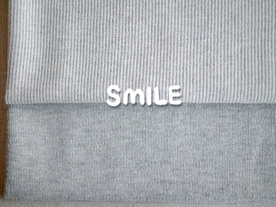 ヒッコリーデニムニット/グレー杢 - ニット生地の通販 SMILE