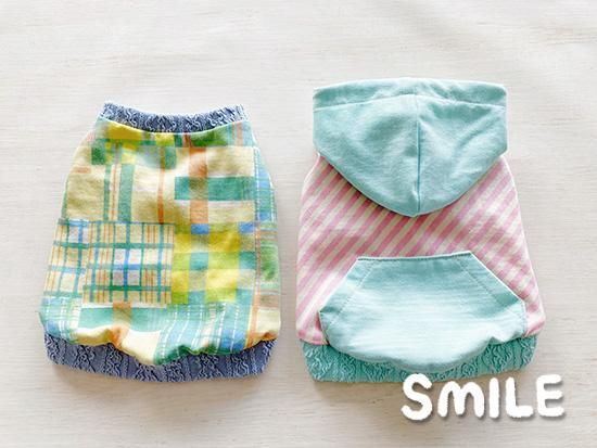 ダウンロード版】SMILE犬服型紙タンクトップパーカー(Sサイズ