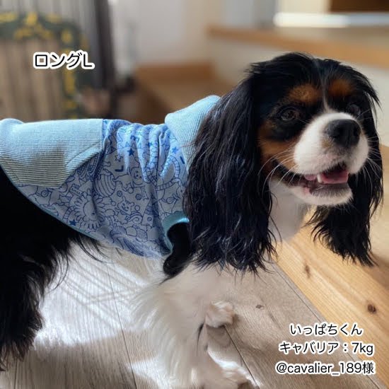 ダウンロード版】SMILE犬服型紙タンクトップパーカー(ロング/Lサイズ