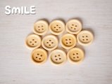 [ボタン](SALE)ウッドボタン/ナチュラル/23mm