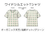 ワイドシルエットTシャツ半袖キット【北欧ドット/グリーン】