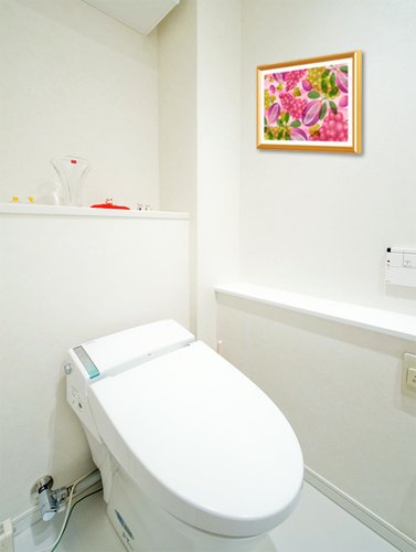 風水果実アート アケビ＆ブドウのトイレに飾ったイメージ