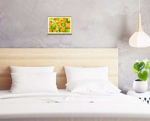 風水果実アートプレミアムじゃばら＆金柑＆三宝柑のプライベートルームに飾ったイメージ