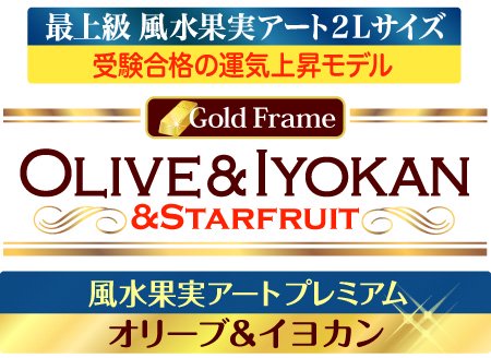風水果実アートプレミアム オリーブ＆イヨカンOlive&Iyokan&Starfruit