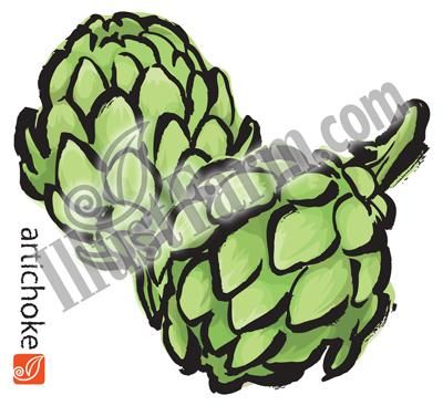 筆調アーティチョークイラスト Illustfarm Com 果物 野菜専門のイラスト販売 筆調アーティチョークイラスト Illustfarm Com 果物 野菜専門のイラスト販売