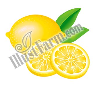 レモンイラスト素材 Illustfarm Com 果物 野菜専門のイラスト販売