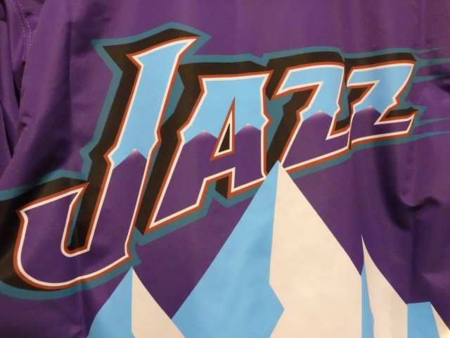 全ての NBA ユタ・ジャズ 春・秋用ブルゾン・ジャンパー 紫＆黒 Мサイズ その他