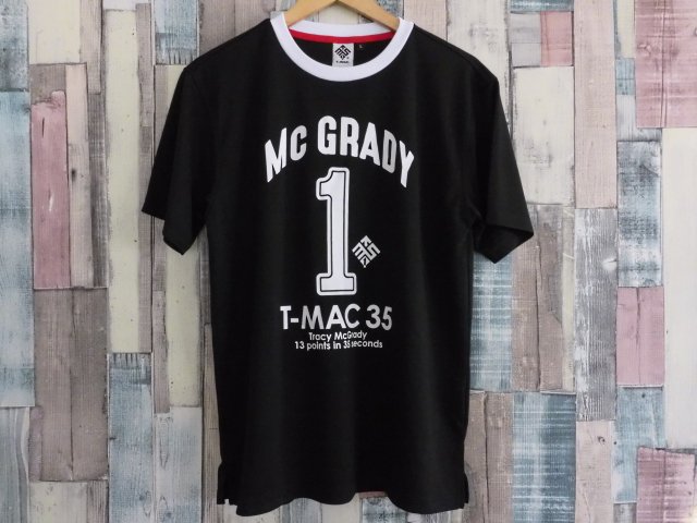 Ｔ－ＭＡＣ　３５　マグレディ　１　プリントデザイン　速乾生地Ｔシャツ　黒白色 - バスケットボール専門店【DOPE  HOOP】バスケットシューズ・エアジョーダン・通販