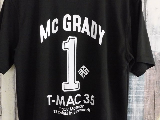 Ｔ－ＭＡＣ　３５　マグレディ　１　プリントデザイン　速乾生地Ｔシャツ　黒白色 - バスケットボール専門店【DOPE  HOOP】バスケットシューズ・エアジョーダン・通販