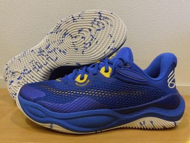 CURRY バスケットボールシューズ 青/白 CURRY バスケットボールシューズ 27.5cm - メルカリ