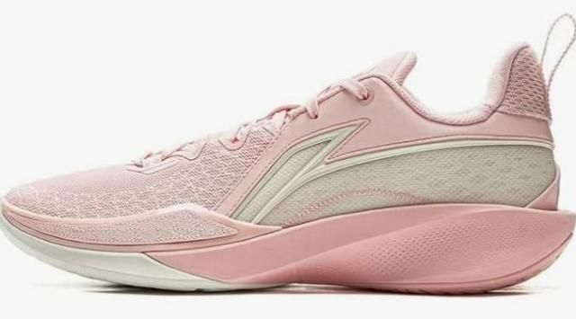 LI-NING 25.5 バスケットボールシューズ ピンク リーニン リーニン（LI-NING）（メンズ）バスケットシューズ バッシュ