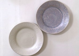 豊田雅代さんの鋳込みイッチンリム（レース）皿の画像