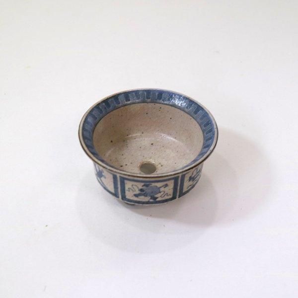 大山文女/植木鉢/宝尽くし/染付け - puentopuenta/プエントプエンタ