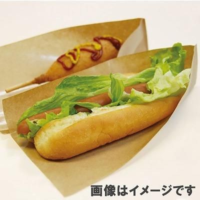 パットレー NO.14 クラフト無地 (100枚)フランクフルト ホット パットレー NO.14 クラフト無地 (100枚)フランクフルト ホット