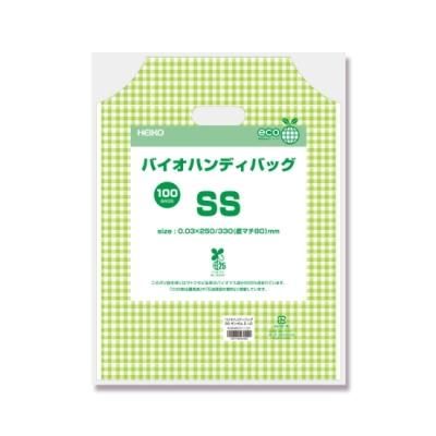 バイオハンディバッグ ギンガム2 LG SS（100枚） 黄緑 ギンガム