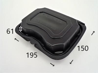 バイオデリカ シェルBOX40(25枚)黒 フタ一体型 内嵌合蓋 バイオデリカ シェルBOX40(25枚)黒 フタ一体型 内嵌合蓋