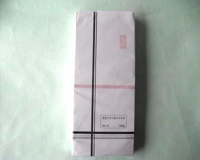 完全タオル紙袋 №61 特厚赤棒 （100枚入）- テイクアウト容器