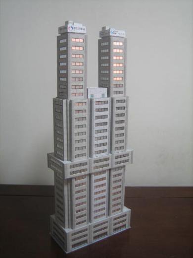 高層ビル１ - ジオワールド 鉄道模型用オリジナルストラクチャー（建物 