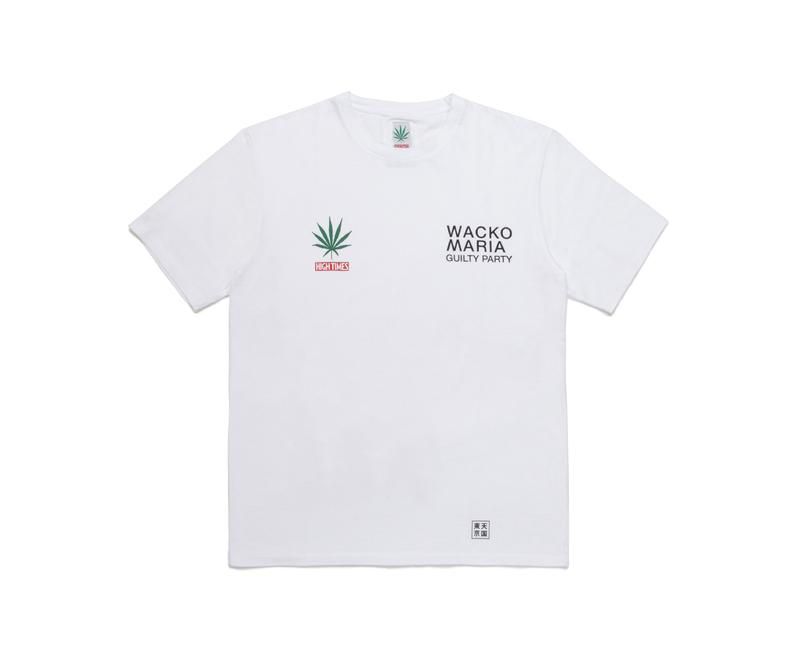 Wackomaria ワコマリア Hightimes Washed Heavy Weight Crew Neck T Shirt White Valley