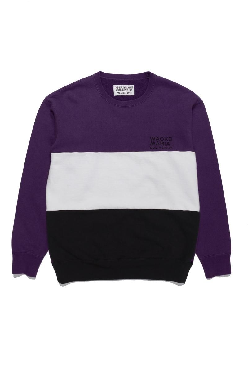 Wackomaria ワコマリア Three Tone Crew Neck Sweat Shirt Valley Wackomaria ワコマリア Three Tone Crew Neck Sweat Shirt Valley