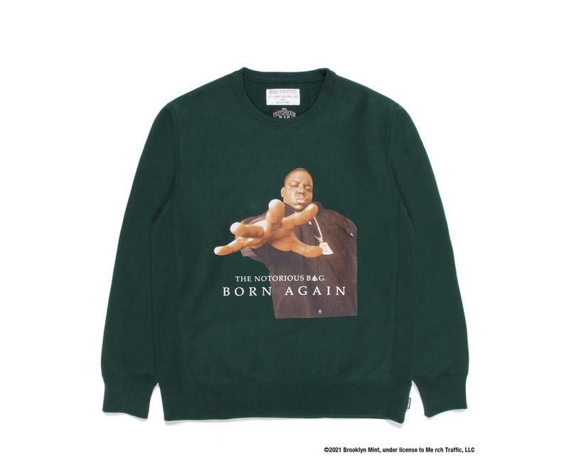 Wackomaria ワコマリア The Notorious B I G Heavy Weight Crew Neck Sweat Shirt Type 1 Valley