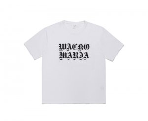 WACKOMARIA/ワコマリア/2021FW/WASHED HEAVY WEIGHT CREW NECK COLOR T-SHIRT ( TYPE-2 )(WHITE)/Tシャツ
