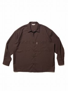 COOTIE PRODUCTIONS/クーティープロダクションズ/【送料無料】2022AW/T/W Work L/S Shirt(BROWN)/ロングスリーブシャツの商品画像