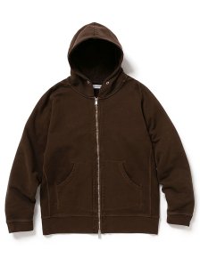 nonnative/ノンネイティブ/【送料無料】41th Collection/DWELLER FULL ZIP HOODY COTTON SWEAT OVERDYED VW(BROWN)の商品画像