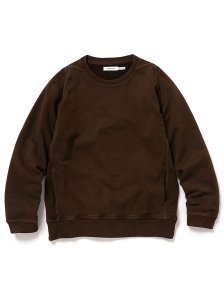nonnative/ノンネイティブ/【送料無料】41th Collection/DWELLER CREW L/S PULLOVER COTTON SWEAT OVERDYED VW(BROWN)の商品画像