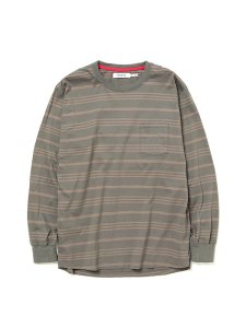 nonnative/ノンネイティブ/【送料無料】42nd Collection/DWELLER L/S TEE COTTON JERSEY BORDER(CEMENT)/ロングスリーブTシャツの商品画像