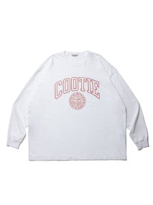 COOTIE PRODUCTIONS/クーティー/【送料無料】2023 CAPSULE COLLECTION/Print Oversized L/S Tee (COLLEGE)(WHITE)の商品画像