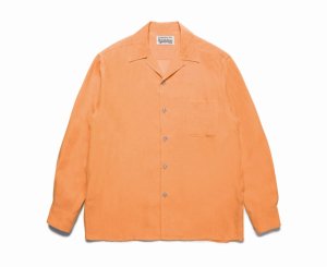 WACKOMARIA/ワコマリア/【送料無料】PRE-2023SS/50'S SHIRT L/S (TYPE-1)(ORANGE)/50'Sシャツの商品画像