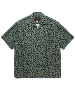 WACKOMARIA/ワコマリア/【送料無料】PRE-2023SS/GRAMICCI / LEOPARD OPEN COLLAR SHIRT(KHAKI)/オープンカラーシャツの商品画像