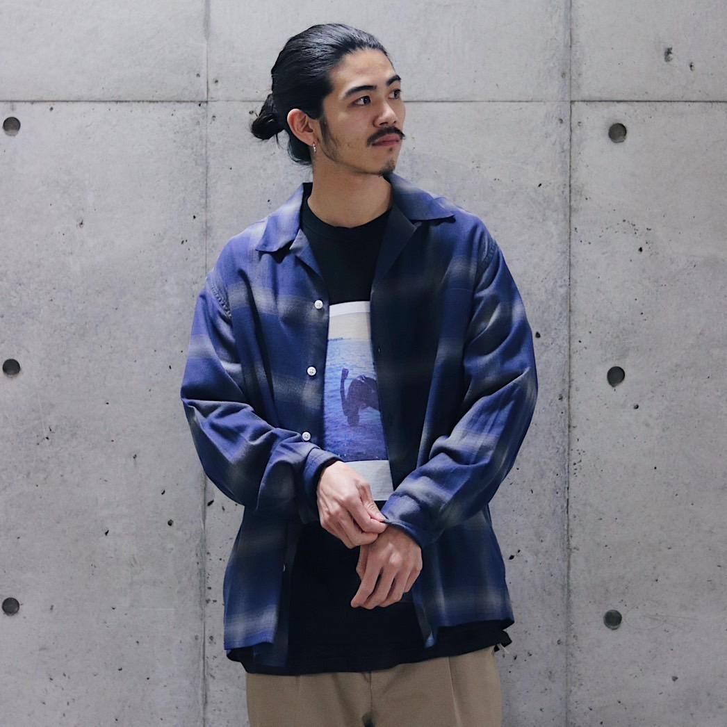 WACKO MARIA オンブレチェックシャツ BLUE 21FW - シャツ