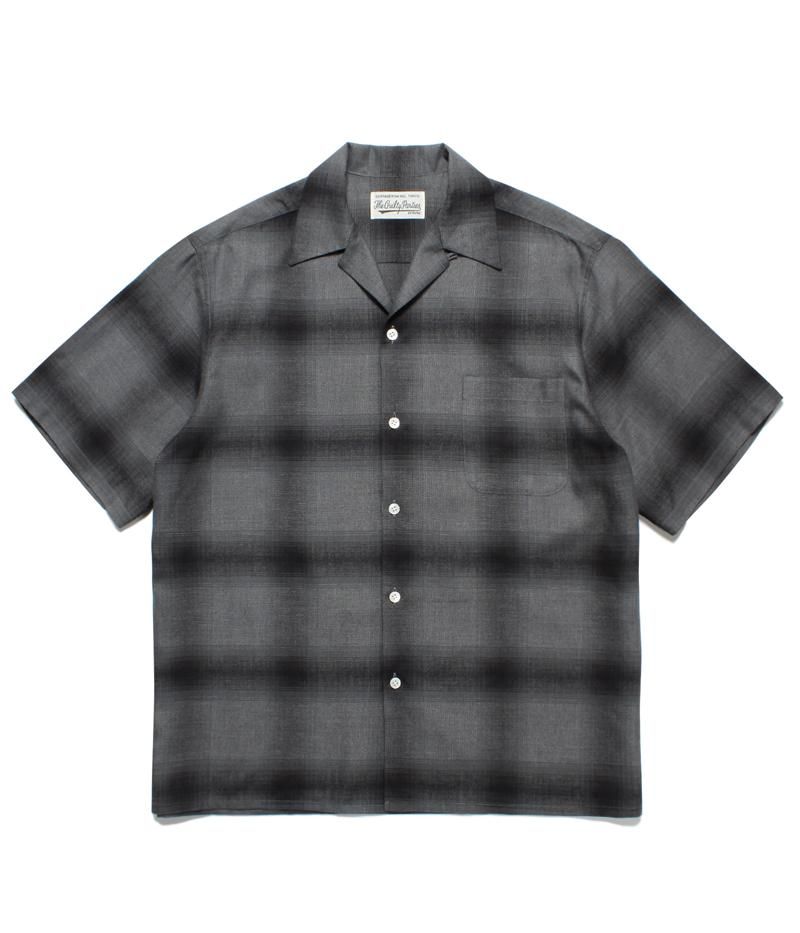 WACKO MARIA OMBRE CHECK COLLAR SHIRT S/S | www.innoveering.net