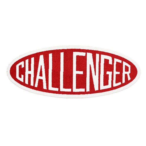 challenger チャレンジャー OVAL LOGO MAT レッド | tradexautomotive.com