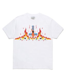 WACKOMARIA/ワコマリア/PRE-2024SS/NECK FACE / CREW NECK T-SHIRT ( TYPE-1 )(WHITE)/Tシャツの商品画像