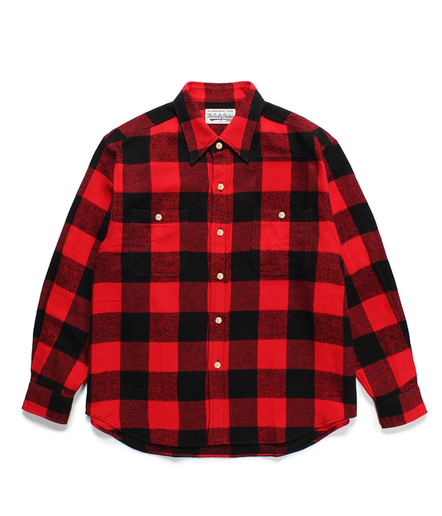 WACKO MARIA FLANNEL REGULAR COLLAR SHIRT - www.oreidogoogle.com.br